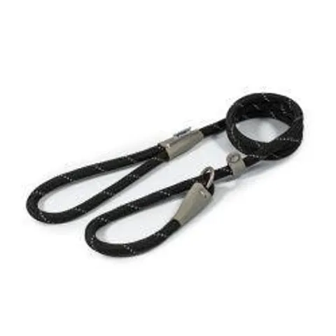 Ancol Reflective Slip Lead Black 120cm – image 1