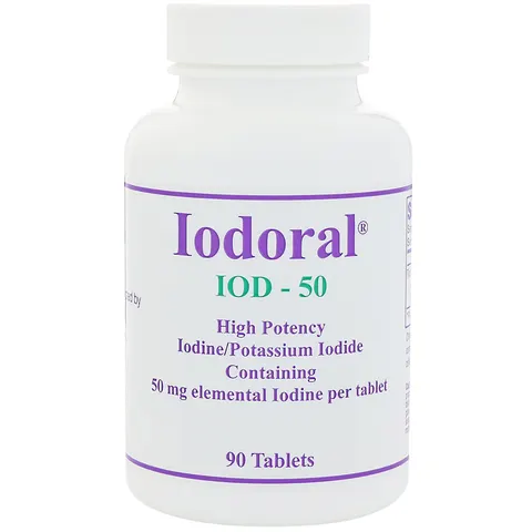 Optimox, Iodoral, 50 mg, 90 Tablets – image 1