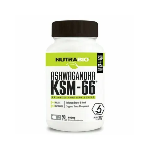 NUTRABIO - ASHWAGANDHA KSM-66 90caps – image 1