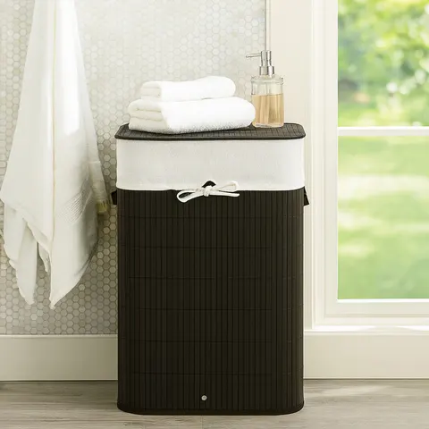Black Square Laundry Hamper | Kankyo – image 1