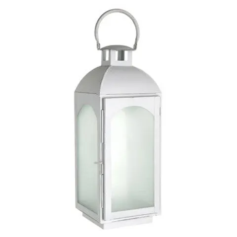 White Wash Small Lantern | Farol – image 1