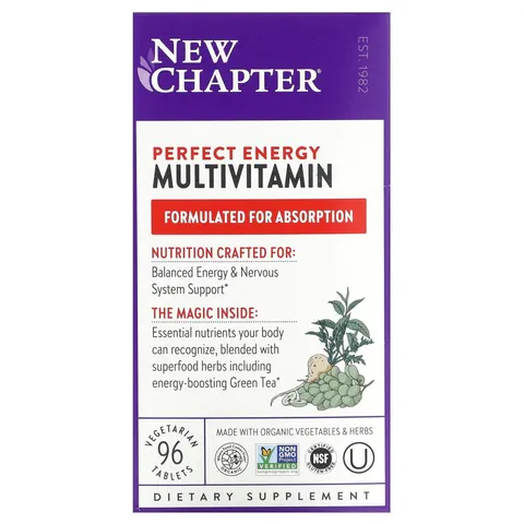 Chapter, Perfect Energy Multivitamin, 96 Vegetarian Tablets – image 1