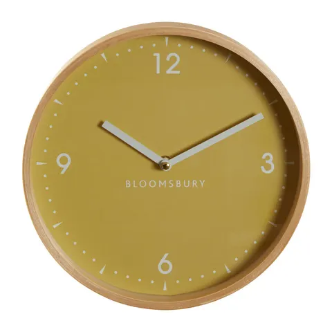 Vitus Small Yellow Wall Clock – image 1