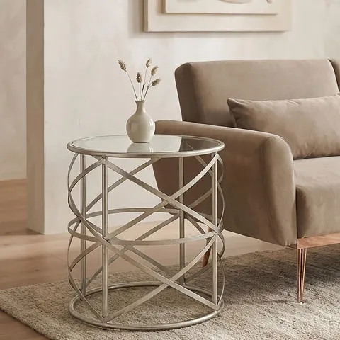 Rubia Side Table Silver – image 1
