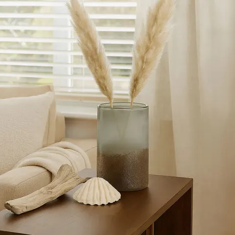 Medium Grey Sand Effect Vase | Chiara – image 1