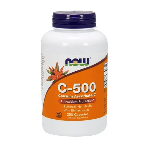NOW FOODS C-500 Calcium Ascorbate-C 250 Capsule – immagine 1