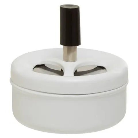 White Spinning Ashtray – image 1