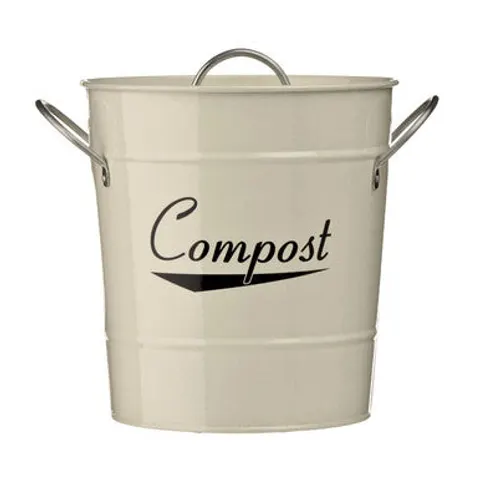 Cream Coronet Compost Bin – image 1