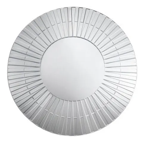 Anson Flared Frame Wall Mirror Silver – image 1