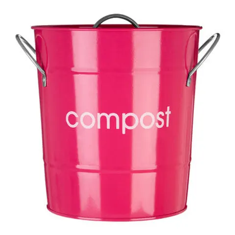 Hot Pink Compost Bin – image 1