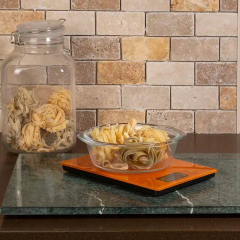 Orange Glass Kitchen Scale | Zing – image 1