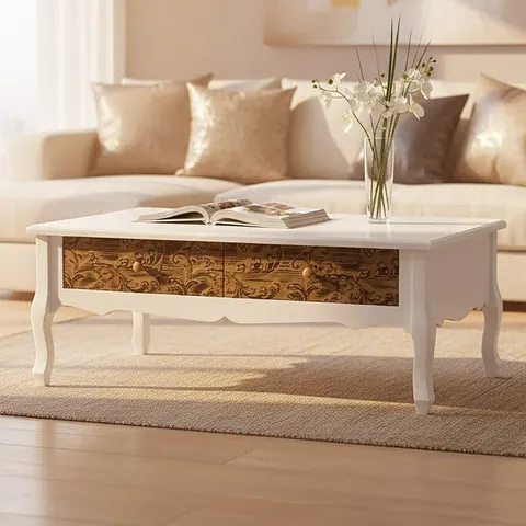 Bali Coffee Table White – image 1