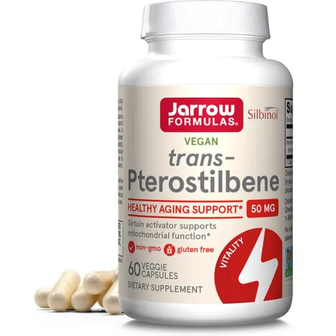 Jarrow Formulas Trans-Pterostilbene 50mg - 60 Veggie Capsules – image 1
