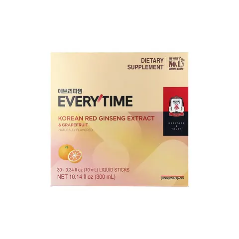 Korean Red Ginseng Extract, Everytime, Grapefruit – image 1