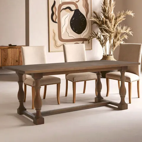 Parkside Natural Oak Wood Rectangular Dining Table – image 1