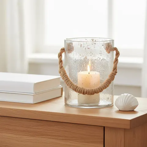 Natural Rope Medium Lantern | Kuta – image 1