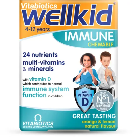 Vitabiotics - Wellkid Immune Chewable 30 VTabs – image 1
