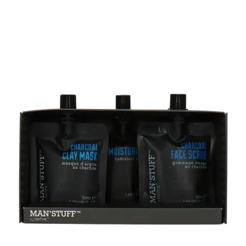 Technic Man Stuff Charcoal Skincare Gift Set - 3 x 50 ml – image 1