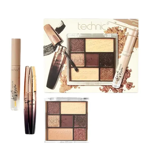 Set regalo per il trucco occhi Technic Chocolate Truffle – 3 pezzi – immagine 1
