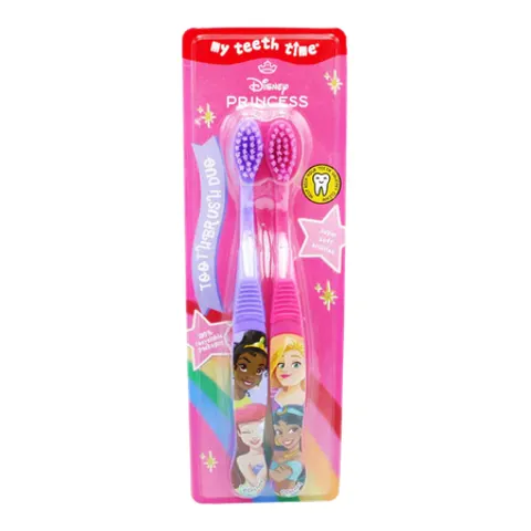 Disney Princess Twin Toothbrush Duo Soft Bristles – image 1