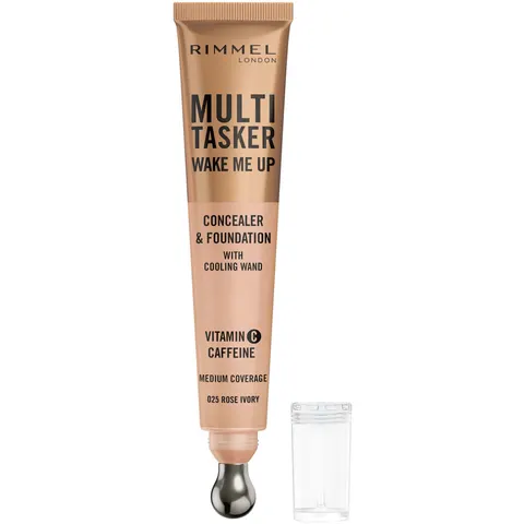 Rimmel Multi Tasker Wake Me Up Concealer & Foundation Rose Ivory 025 – 20 ml – zdjęcie 1