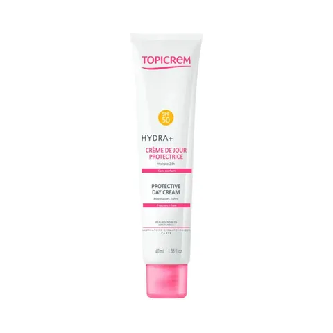 Topicrem Hydra+ Schützende Tagescreme LSF 50+ 40 ml – Bild 1