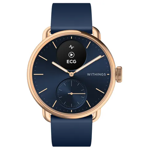 ScanWatch 2 - 38 mm Blau & Roségold Smartwatch – Bild 1