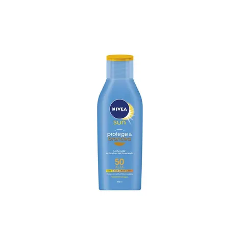 Nivea Sun Protects & Tans Solar Milk 200 ml SPF 50 – image 1
