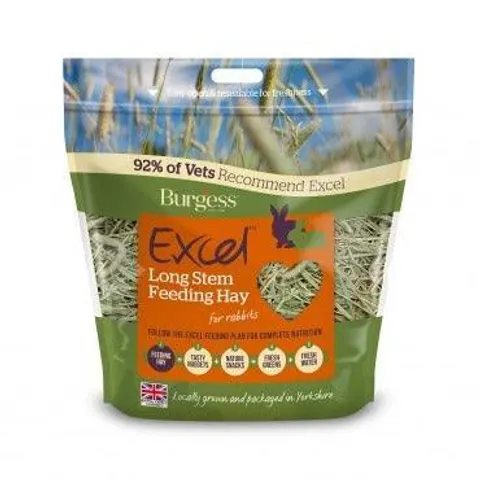 Burgess Excel Long Stem Feeding Hay 1kg – image 1