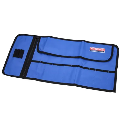 Faithfull 13 Pocket Drill Bit Tool Roll – image 1