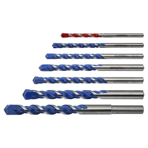 Faithfull 7 Piece Multi Construction Drill Bit Set – image 1