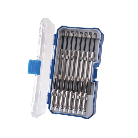 Faithfull 16 Piece Long Impact Screwdriver Bit Set – image 1
