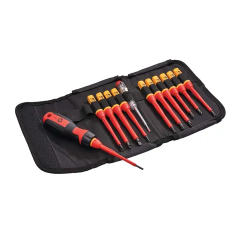 Faithfull 13 Piece Quick Change VDE Insulated Screwdriver Set – image 1