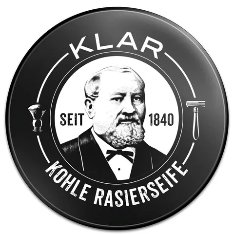 Klar Seifen Activated Charcoal Shaving Soap 100 g – Bild 1