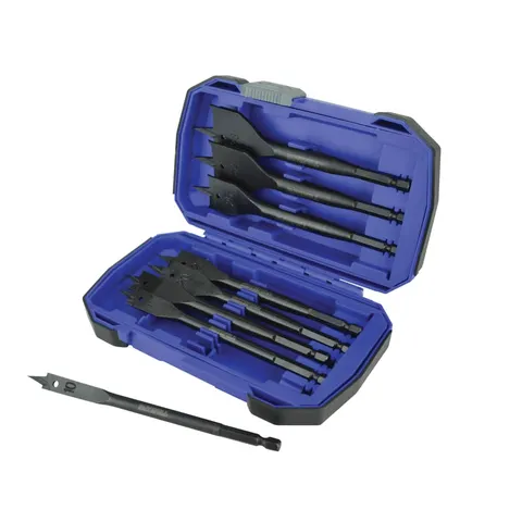 Faithfull Flat Bit Set 8 Piece 10-38Mm – image 1