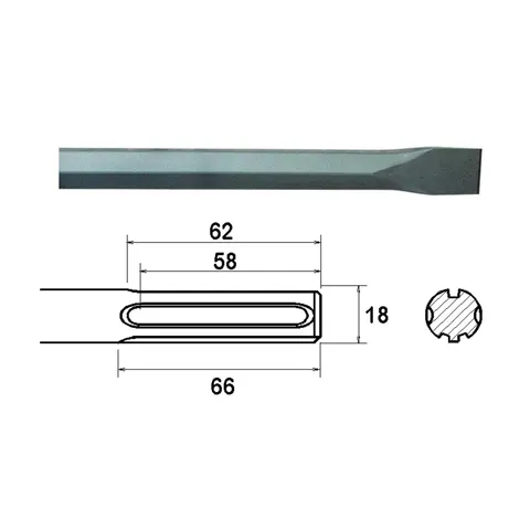 Faithfull Sds Max Chisel 300Mm – image 1