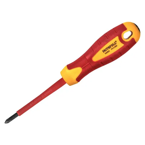 Faithfull VDE Insulated Phillips Screwdriver – FAISDVDEPH1 – image 1