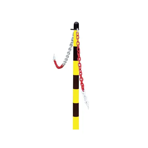 Faithfull Plastic Post for Chain – Yellow / Black – image 1