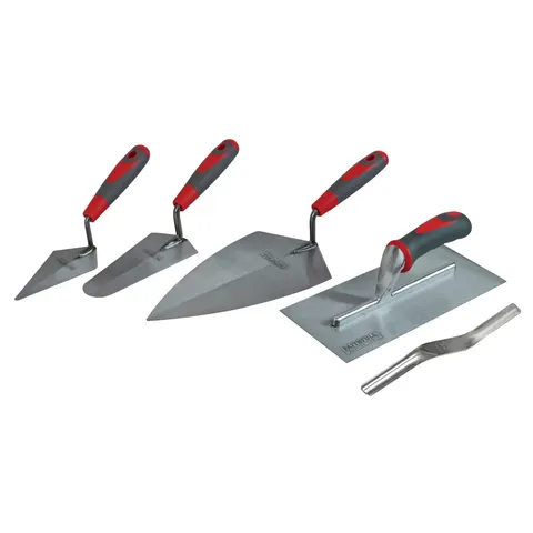 Faithfull 5 Piece Soft Grip Trowel Set – image 1
