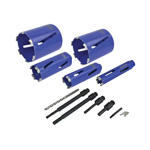 Faithfull 11 Piece Diamond Core Drill and Accessory Set – image 1