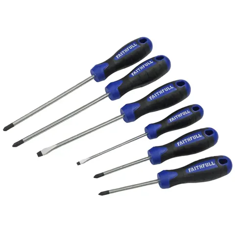 Faithfull 6 Piece Screwdriver Soft Grip Set – image 1