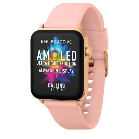 Reflex Active Series 30 Amoled Pink Calling Smart Watch – Pink One size – image 1