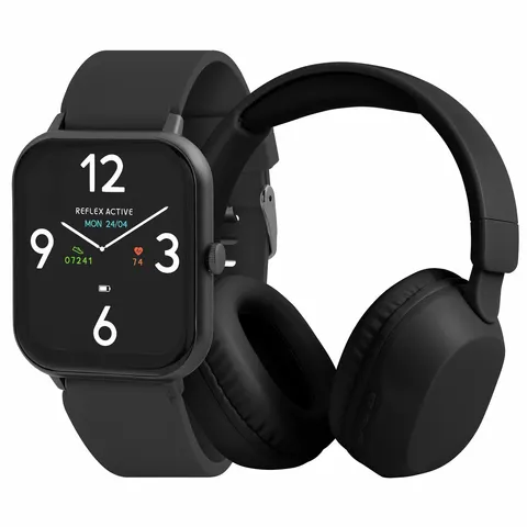 Reflex Active Nexus Calling Smart Watch and Headphone Set – Black One size – image 1