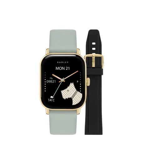 Radley Petite Interchangeable Strap Calling Smart Watch Set – Gold One size – image 1