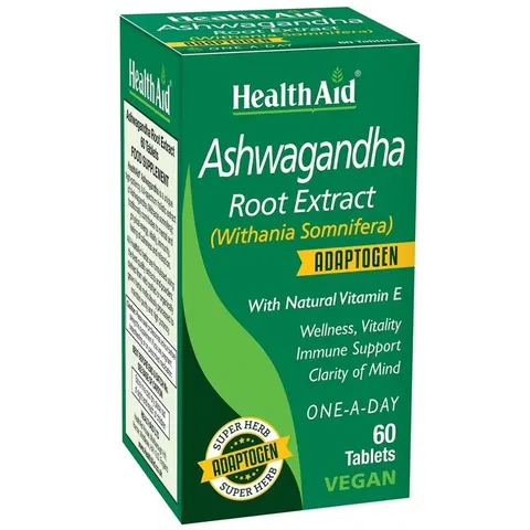 HealthAid Ashwagandha 60caps – imagen 1