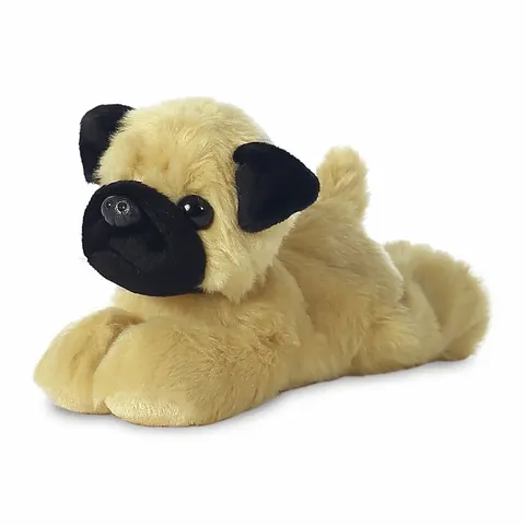 Mini Flopsies Mr Pugster Pug 8inch Plush Toy – image 1
