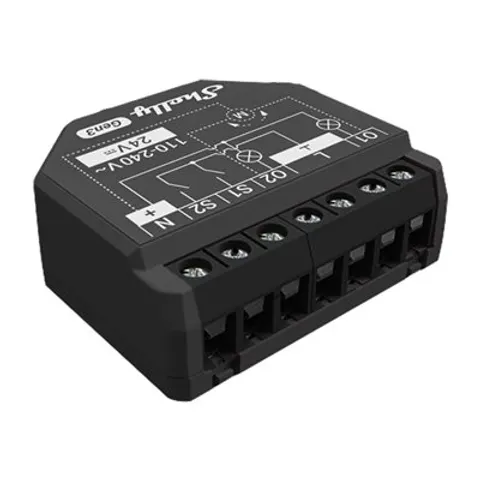 Shelly 2PM Gen3 Schalt-Messaktor Bluetooth, Wi-Fi – Bild 1