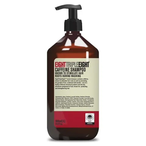 Triple Eight Caffeine Shampoo 1000 Ml – afbeelding 1