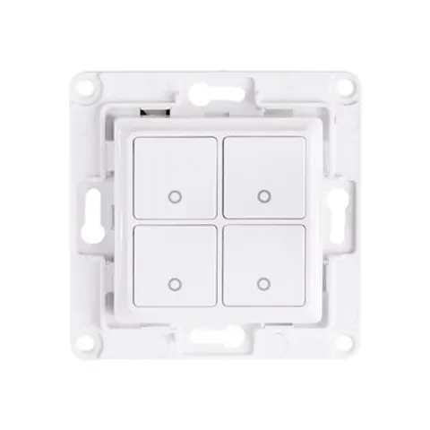 SHELLY WS4 W - Shelly wall pushbutton, white, 4-fold – image 1
