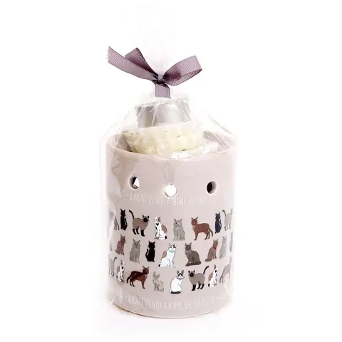 Adorable Cat Oil Burner & Wax Melts Set – image 1